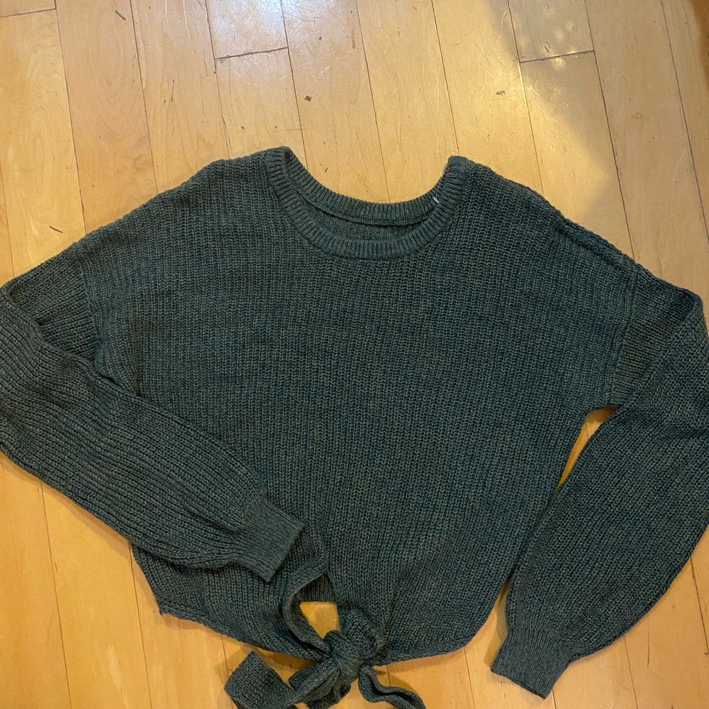 Gorgeous Green/Teal Cotton Sweater by Holister